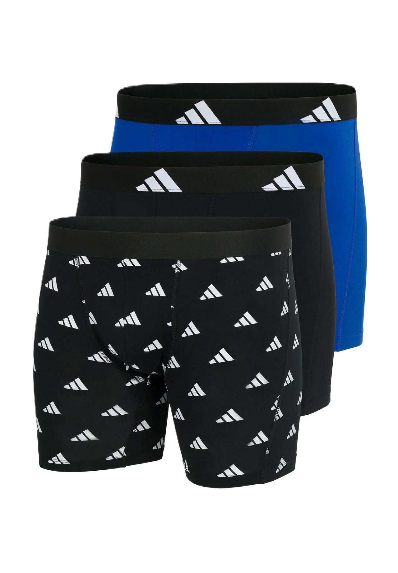 Adidas Herren Schwarz Boxershorts, 3Er Pack - Boxer Briefs, Active Flex Cotton, Logo, Größe Xl In - Bild 6