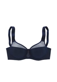 LASCANA - Nuance Minimizer-BH, Zierschleifchen, Netzeinsätze, für Damen - 4744 SAND