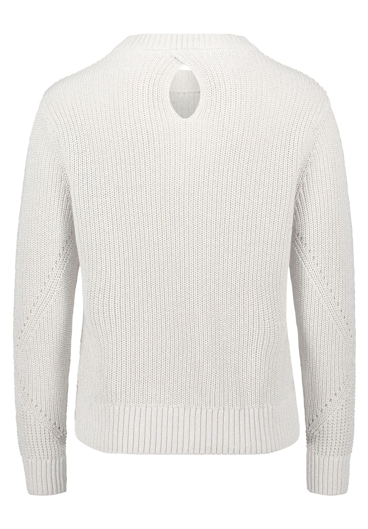 Betty & Co Strickpullover Mit Lurexfaden, Beige, 36
