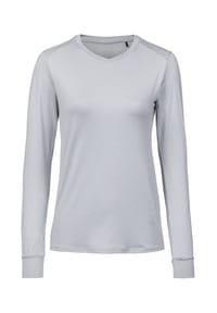 ENDURANCE - Langarmshirt Kusina mit nachhaltigem Recycling-Polyester - 1005 Light Grey Melange