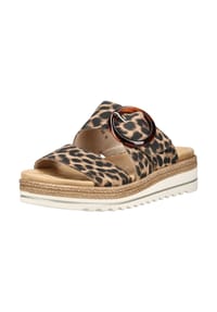 remonte® - Lederimitat Pantoletten - Leopard