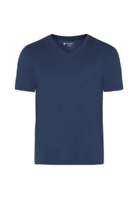 GALERIA essentials - TR2 (Single Jersey) V, 3 DRESS BLUES, S - 1 WHITE