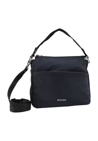 BOGNER - KLOSTERS Schultertasche "Isalie", Emblem, uni, für Damen - 402 DARKBLUE