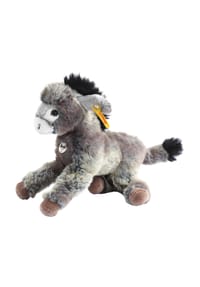 Steiff - Kuscheltier "Issy Esel", liegend, 24 cm - GRAU