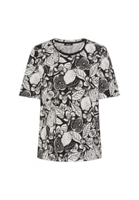 olsen - Shirt, Rundhalsausschnitt, für Damen - 80000 BLACK