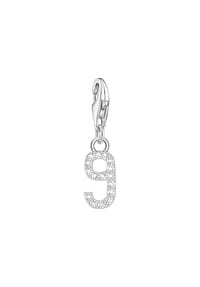 Thomas Sabo Number Charms - Charm-Anhänger Zahl 9 - silber, weiß