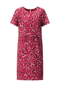 Sieh an! - Kleid - rot-mauve-bedruckt