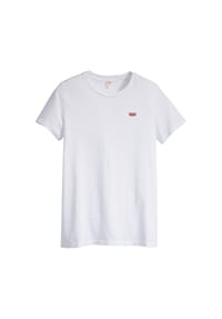 Levi's® - T-Shirt, Rundhalsausschnitt, Label, für Damen - weiß