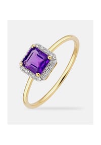 Diamant L'eternel - Ring, mit Amethyst, 375 Gelbgold - gold
