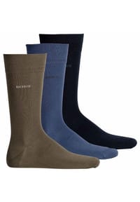BOSS - Herren Socken, 3er Pack - 3P RS Uni Colors CC, Finest Soft Cotton, Baumwoll-Mix - 467 OPEN BLUE