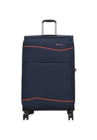 eminent REIHE LIGHT - 4-Doppelrollen-Trolley, Weichgepäck, TSA-Schloss - NAVY W/ORANGE