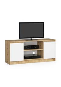 Akord - TV-Lowboard K120 mit 2 Türen und 6 Einlegeböden - artisan-eiche