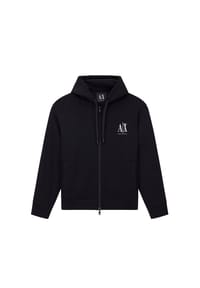 ARMANI EXCHANGE - Herren Sweatjacke mit Kapuze - Hoodie Full-Zip, Baumwoll-Mix - Beige