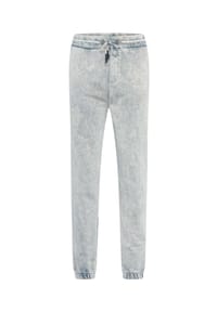 RUSTY NEAL® - Sweathose mit verwaschenem Muster - Anthrazit