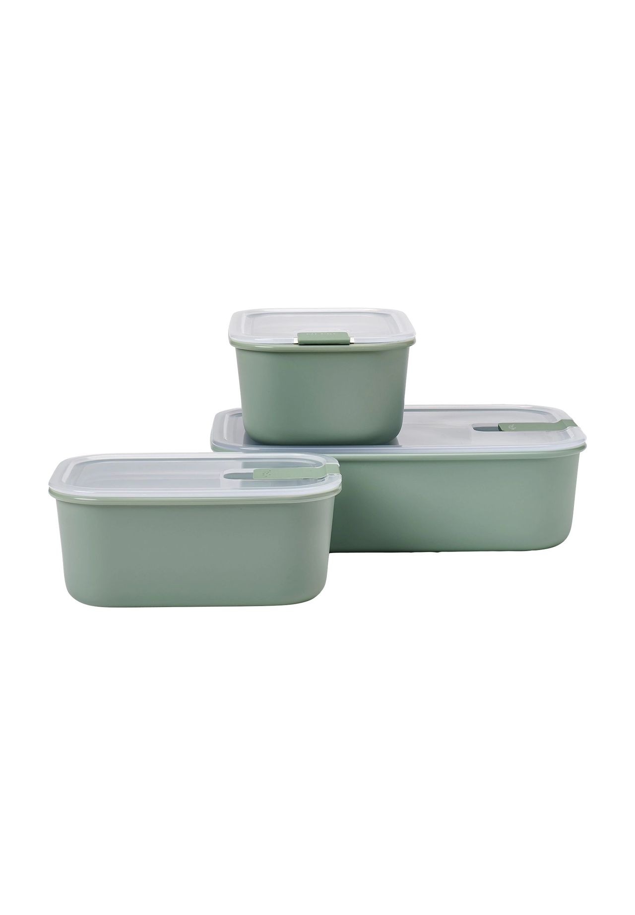 Mepal EasyClip Vorratsdosen-Set 2x 0,7 L + 1x 1,5 L Silikon Nordic Sage - Bild 7