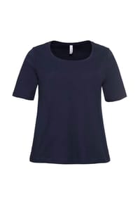 sheego - T-Shirt - kobaltblau