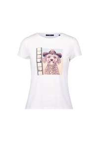 zero - T-Shirt mit Hundemotiv - Patch CreamBrown