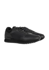 BOSS - Herren Sneaker - Parkour-L Runn lytxm, Turnschuh, Material-Mix, Logo - Schwarz