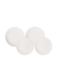 Villeroy & Boch Teller-Set NewMoon 4er Set weiß - NEWMOON - weiß