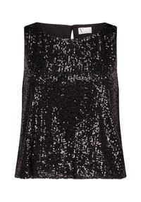 Vera Mont - Pailletten-Top im Glitzer-Look - Night Sky