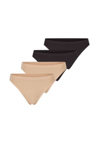 sloggi - Tanga 4er Pack GO Sense - Creme / beige