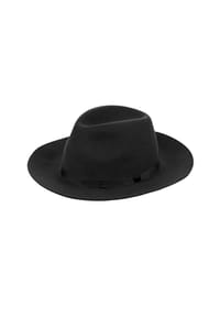 CAPO - Filzhut, Traveller knautschbar - black