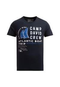 CAMP DAVID - T-Shirt Cabo Verde Kurzarmshirt - dunkelblau