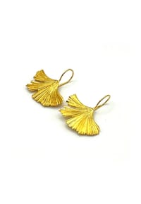 LES REINES - The Delicate (Grande) – Statement-Ohrringe, 24K vergoldet - Gold