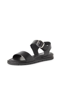 Tamaris - Sandaletten, Leder, für Damen - 003 BLACK LEATHER