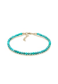 elli. - Armband Layer Howlith Edelstein Beads Boho 925Er Silber - Türkis