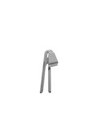 ALMINA® - Knoblauchpresse aus Metall 16 cm, robust & ergonomisch - Grau - Grau 16 x 5 cm