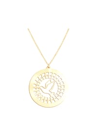 Beka & Bell - Anhänger mit Kette 925/- Sterling Silber - gelb
