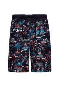 KING KEROSIN - im hawaiianischen Allover-Design Hawaii - mint