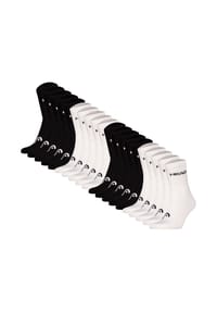 HEAD® - Unisex Socken, 20er Pack - ELEMENTS ALL SPORTS SHORT CREW ECOM, einfarbig - Schwarz