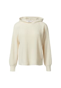 comma, CASUAL IDENTITY - Hoodie, Rippbündchen, für Damen - 8013  BROWN