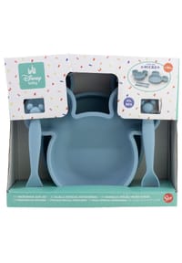 Mickey Mouse Kindergeschirr 5-teilig - Rutschfester Boden BPA-frei