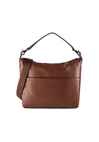 MANDARINA DUCK Mellow Leather - Mellow Leather Schultertasche Leder 33 cm - 001NERO