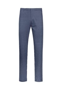 mey - Schlafanzug-Hose White Check, Baumwolle, für Herren - 668 YACHT BLUE