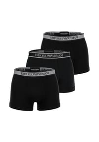 EMPORIO ARMANI - Herren Trunks, 3er Pack - CORE LOGOBAND, Shorts, Stretch Cotton - Schwarz2
