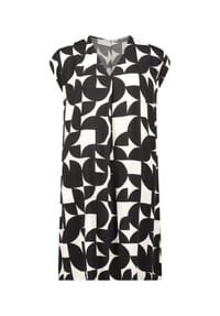 BETTY & CO - Casual-Kleid mit Print - Schwarz/Weiß
