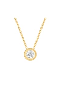 ONE ELEMENT Lab Grown Diamonds - Collier Halskette aus 585 Gold mit 1 Lab Grown Diamant 0,5 ct 45 cm - gold
