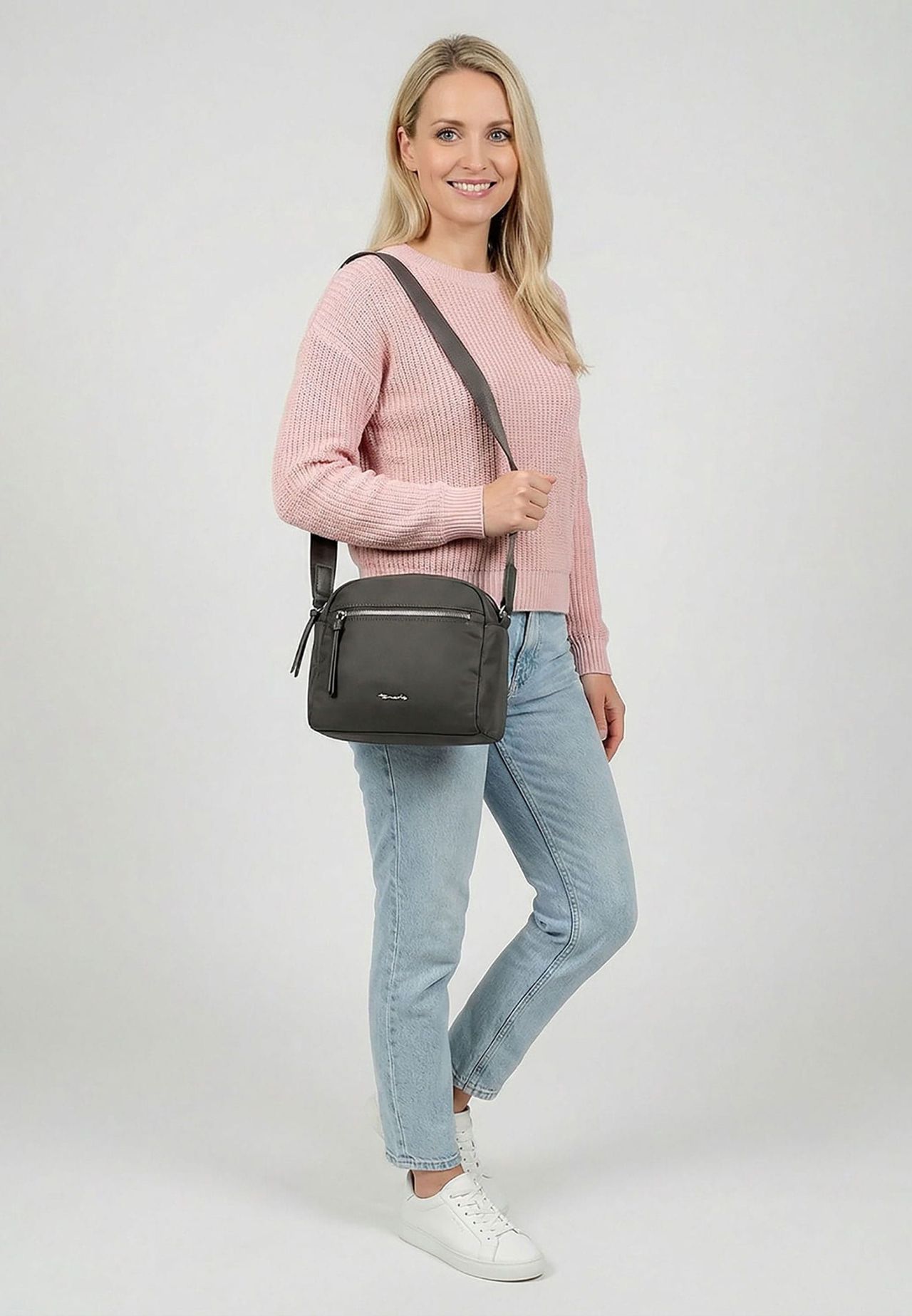Tamaris UmhäNgetasche, Kunstleder, ReißVerschluss, FüR Damen, Grau