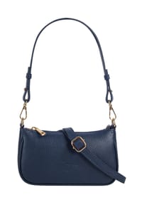 Samantha Look - Umhängetasche Echt Leder, Made In Italy - beige