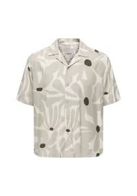 ONLY & SONS - Freizeithemd, Kurzarm, Reverskragen, Herren - 187201 EGRET