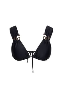 MODA MINX - Bikini-Top aus tollem Scrunch-Stoff - Black
