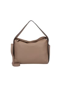 TOM TAILOR ROWAN - Shopper, Kunstleder, Reißverschluss, für Damen - TAUPE