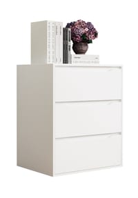 VCM. - Holz Kommode | Sideboard mit Schubladen | Nachttisch | Maße ca. H. 78 x B. 65 x T. 48 cm - Malira L - Weiß
