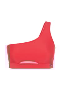 CHIEMSEE - Bikini-Top mit asymmetrischen im One-Shoulder-Design mit Cut-Out - 17-1663 Bittersweet