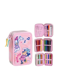 Disney - Disney Minnie Federmappe gefüllt – Schuletui & Stiftebox mit - 