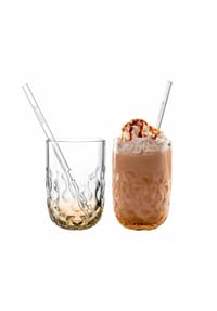 LEONARDO Latte Macchiato Glas-Set, 4-teilig - CARAMEL - TRANSPARENT